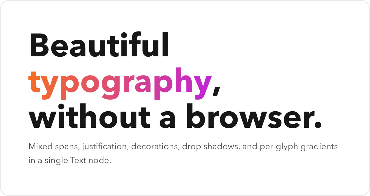 Heading with a gradient-colored word